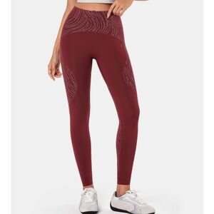 Fanka Speed Light 2.0 Leggings in Rosewood Reddish Orangish Size Medium